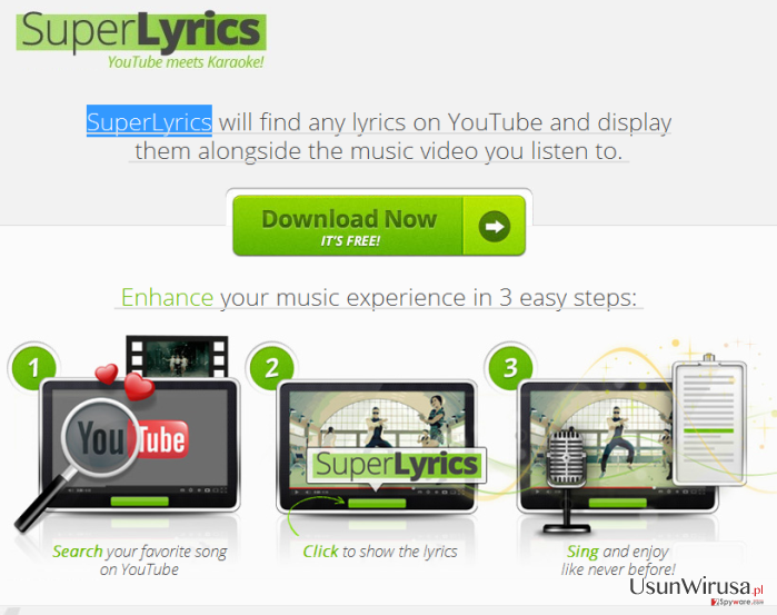 Reklamy SuperLyrics snapshot Reklamy SuperLyrics snapshot
