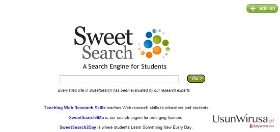 Sweetsearch.com snapshot Sweetsearch.com snapshot