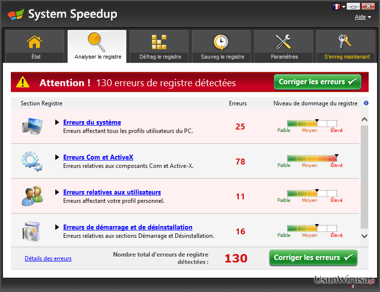 System Speed Up snapshot System Speed Up snapshot