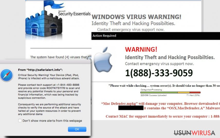 Wirus Tech Support Scam snapshot Wirus Tech Support Scam snapshot