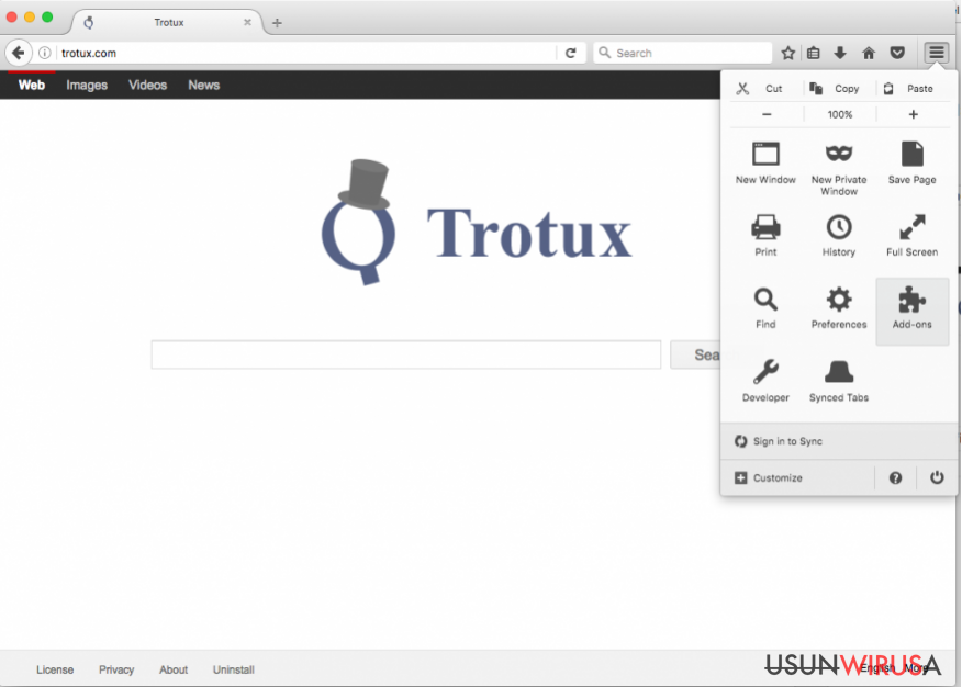 Wirus Trotux.com snapshot Wirus Trotux.com snapshot