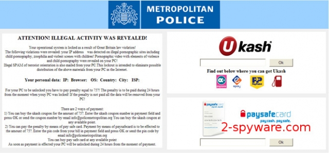 Ukash virus snapshot Ukash virus snapshot