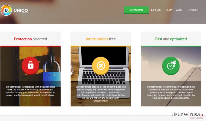 Oprogramowanie Unico Browser snapshot Oprogramowanie Unico Browser snapshot