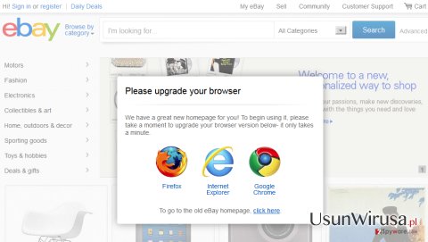 Wirus Update-browser.org pop-up snapshot Wirus Update-browser.org pop-up snapshot