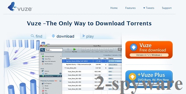 Vuze Toolbar snapshot Vuze Toolbar snapshot