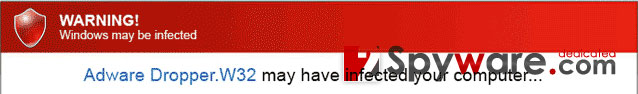 Warning! Windows may be infected snapshot Warning! Windows may be infected snapshot