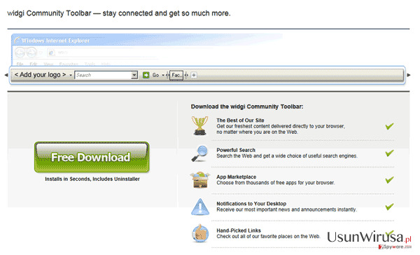 Widgi Toolbar snapshot Widgi Toolbar snapshot