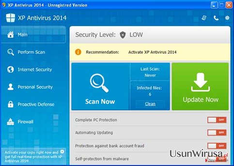 XP Antispyware 2014 snapshot XP Antispyware 2014 snapshot