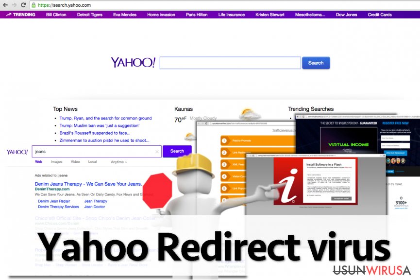 Wirus Yahoo Redirect snapshot Wirus Yahoo Redirect snapshot