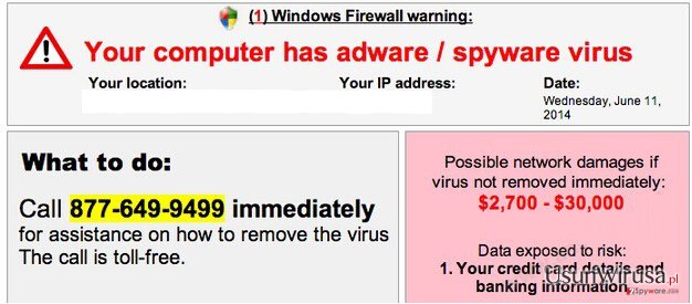 Your computer has adware / spyware virus snapshot Your computer has adware / spyware virus snapshot