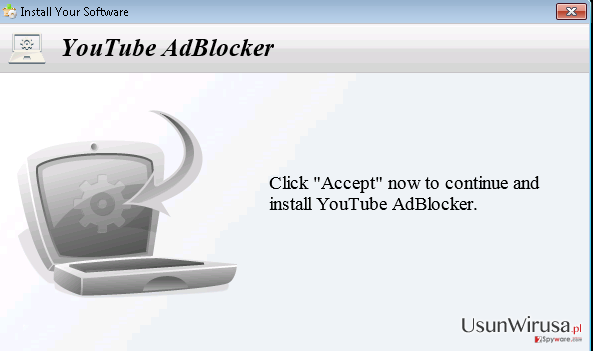 YoutubeAdBlocker adware snapshot YoutubeAdBlocker adware snapshot