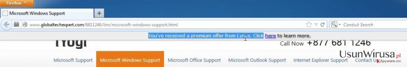 WIrus 'You’ve received a premium offer' snapshot WIrus 'You’ve received a premium offer' snapshot