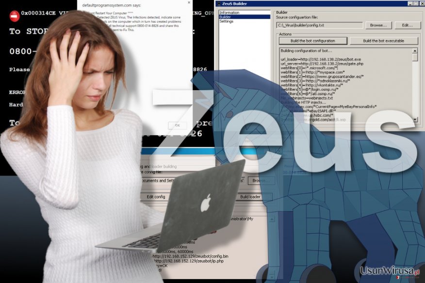 Obraz wirusa Zeus Obraz wirusa Zeus